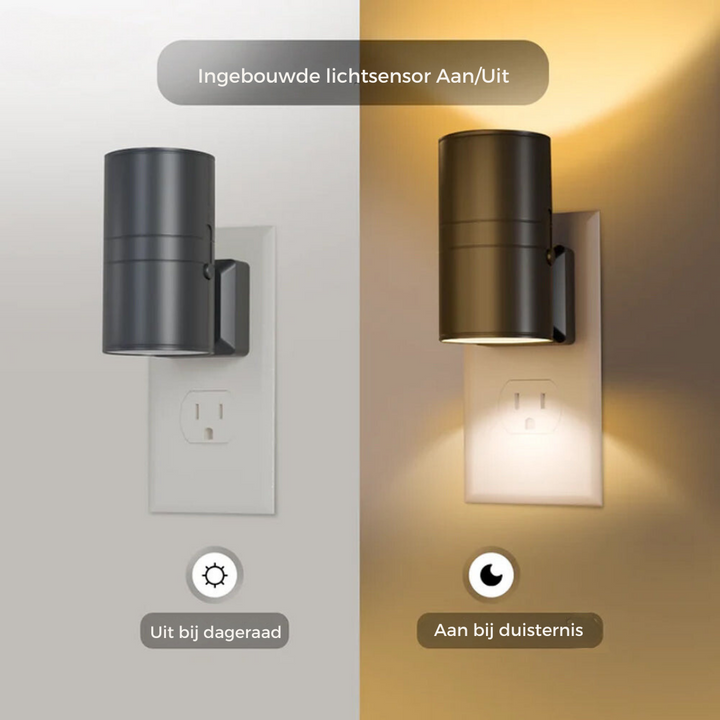NightLume | Dimbaar LED Nachtlampje | Plug-in Wandlamp | Instelbare Helderheid | Compact Design