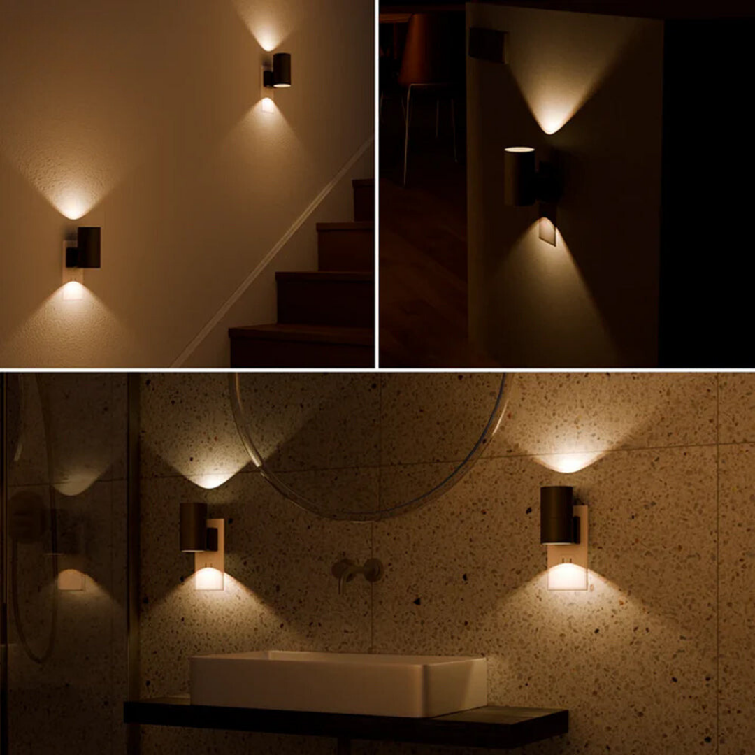 NightLume | Dimbaar LED Nachtlampje | Plug-in Wandlamp | Instelbare Helderheid | Compact Design